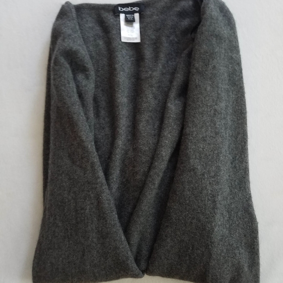 Bebe Cozy 100% Cashmere Cardigan Cape Oversized Shawl Wrap - Picture 8 of 8
